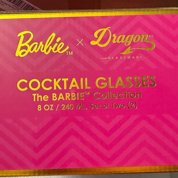 Authentic Barbie cocktail glasses wedding anniversary gift Many sets - Picture 6 of 8
